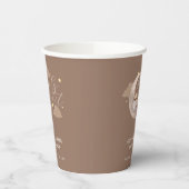 Brown Barly Wait Moon Star Sleepy Beer Papieren Bekers (Links)