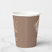 Brown Barly Wait Moon Star Sleepy Beer Papieren Bekers (Rechts)