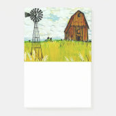 Brown Barn Summer Landscape Post-It Notes (Voorkant)