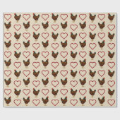 Brown Barnevelder Hen Chicken Cadeaupapier (Vlak)