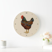 Brown Barnevelder Hen Chicken Grote Klok (Huis)