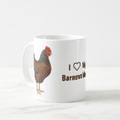 Brown Barnevelder Hen Chicken Koffiemok (Voorkant links)