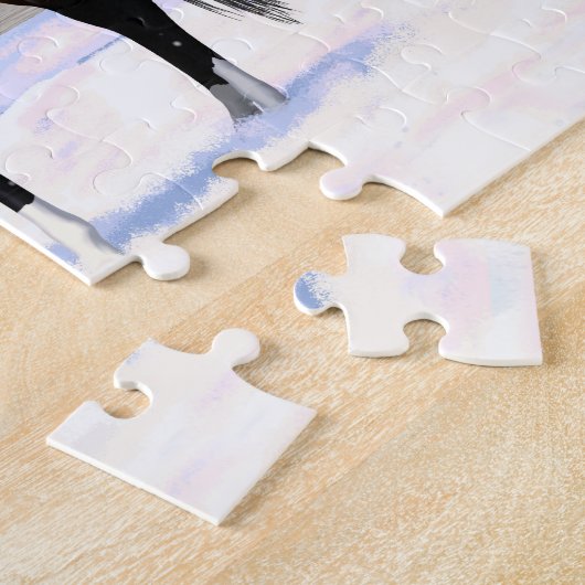 Brown Bay Appaloosa-paarden in sneeuw Legpuzzel (Zijkant)