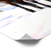 Brown Bay Appaloosa-paarden in sneeuw Poster (Hoek)