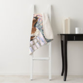 Brown Bay Appaloosa-paarden in sneeuw Sherpa Deken (In situ)