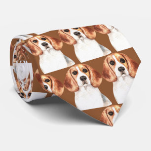 Brown Beagle Dog Stropdas