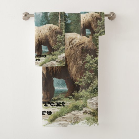 Brown Bear Bad Handdoek (Insitu)