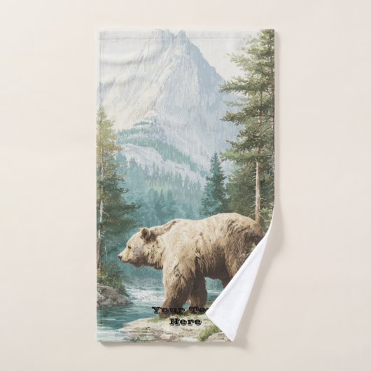 Brown Bear Bad Handdoek (Handdoek)