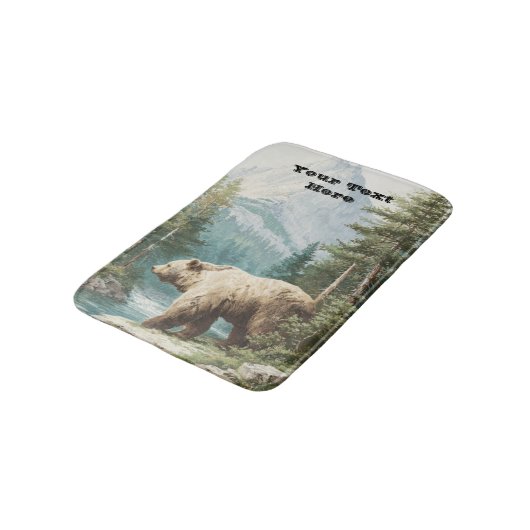 Brown Bear Badmat (Gekanteld)