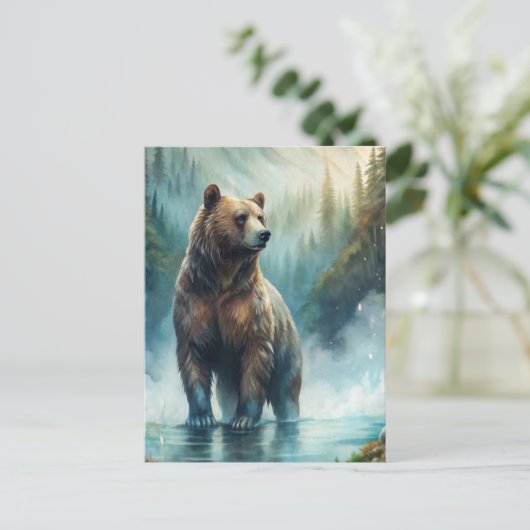 Brown Bear  Briefkaart (Staand voorkant)