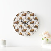 Brown Bear Cabin Decor Woodland   Grote Klok (Huis)