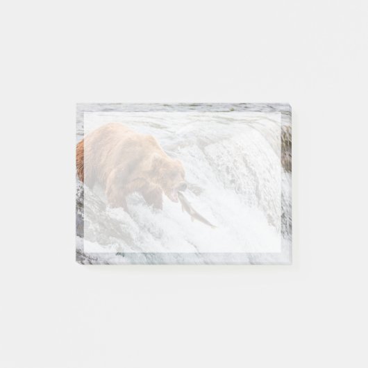 Brown Bear Catches Red Salmon Post-it® Notes (Voorkant)