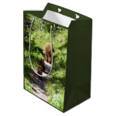 Brown Bear Family Medium Cadeauzakje (Achterkant Gekanteld)