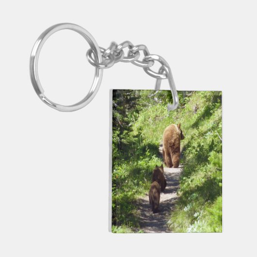 Brown Bear Family Sleutelhanger (Voorkant Links)
