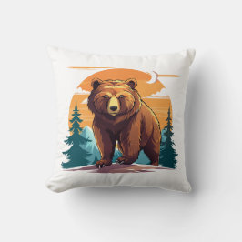 Brown bear kussen