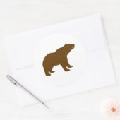 BROWN BEAR RONDE STICKER (Envelop)