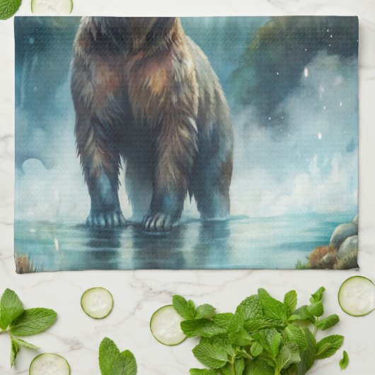 Brown Bear Theedoek (Gevouwen)