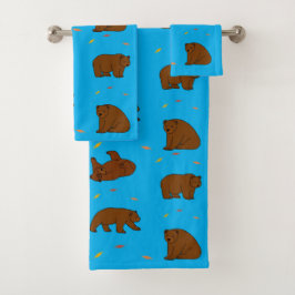 Brown Bears Bad Handdoek