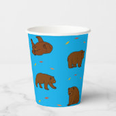 Brown Bears Papieren Bekers (Achterkant)
