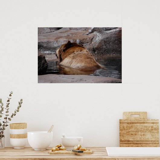 Brown Bears Poster (Keuken)