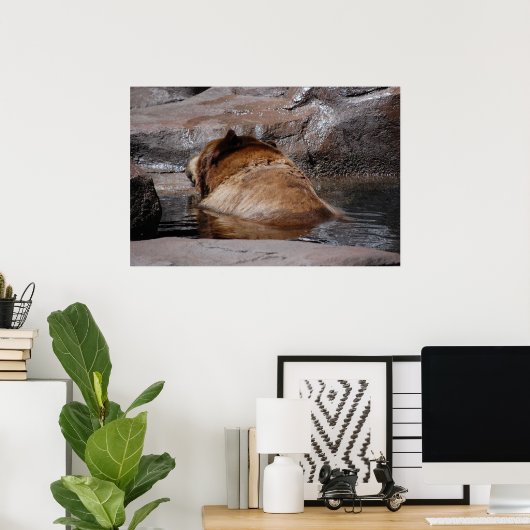 Brown Bears Poster (Thuiskantoor)