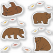 Brown Bears Sticker (Voorkant)