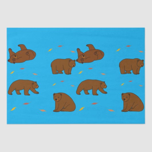 Brown Bears Tissuepapier (Voorkant)