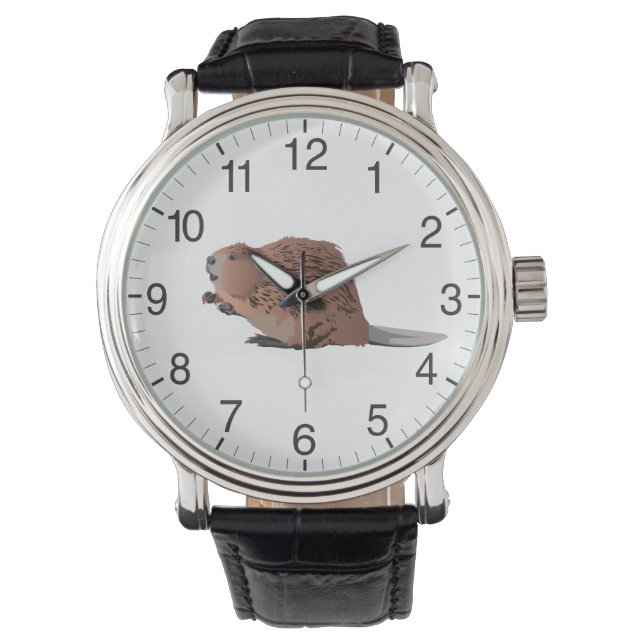 Brown Beaver Horloge (Voorkant)