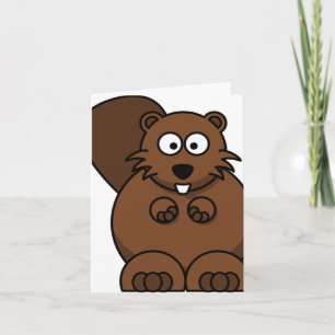 Brown Beaver Note-kaarten Kaart