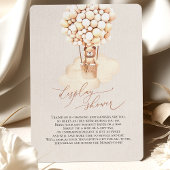 Brown Beer-ballonnen Display Shower Enclosure Card Informatiekaartje