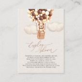 Brown Beer-ballonnen Display Shower Enclosure Card Informatiekaartje (Voorkant)