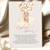 Brown Beer-ballonnen Display Shower Enclosure Card RSVP Kaartje