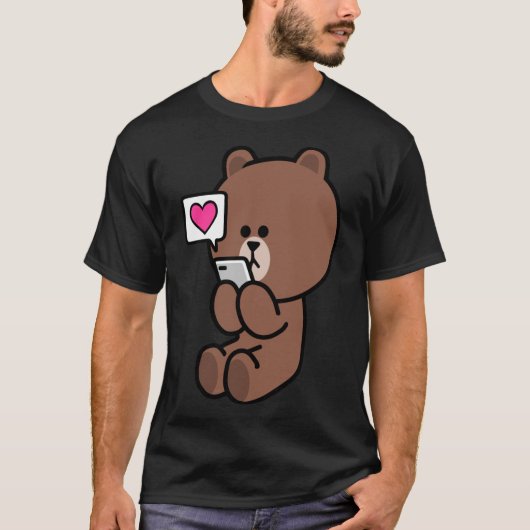 Brown Beer Cony Bunny Rabbit stuurt al mijn liefde T-shirt (Voorkant)