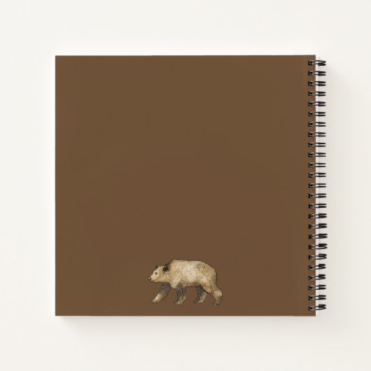 Brown Beer Custom Camp Journal of Notebook Notitieboek (Achterkant)