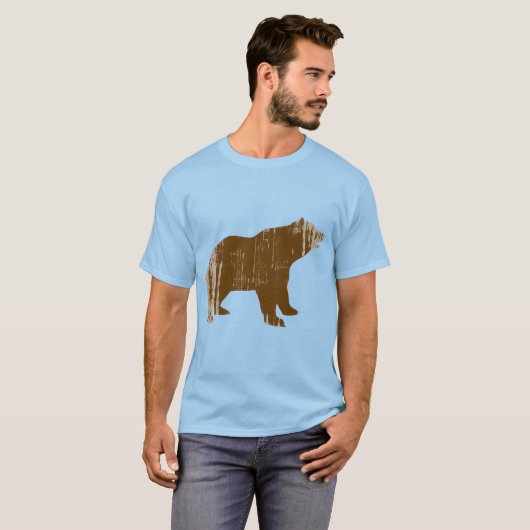 BROWN-BEER in nood T-shirt (Voorkant volledig)