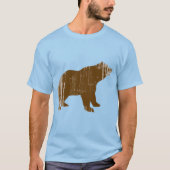 BROWN-BEER in nood T-shirt (Voorkant)