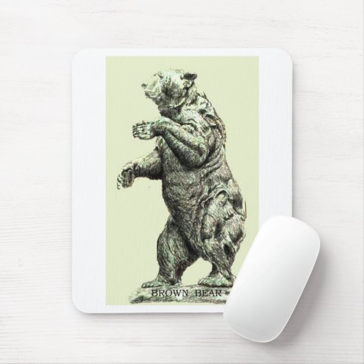 BROWN BEER Mousepad Muismat (Met muis)