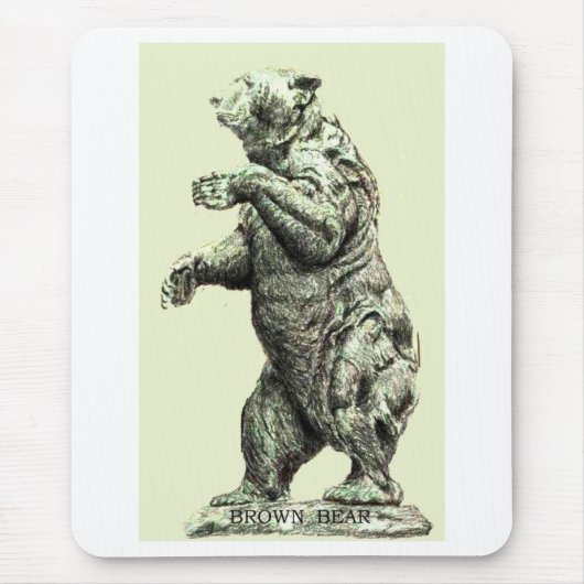BROWN BEER Mousepad Muismat (Voorkant)