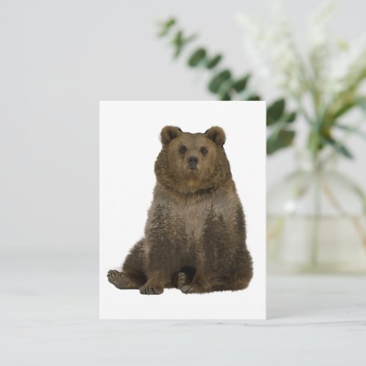 Brown Beer Trees Double Exposure Briefkaart (Staand voorkant)