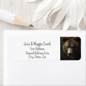 Brown Beer Wildlife Natuur Animal Art Etiket (Insitu)