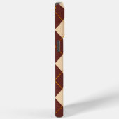 Brown Beige Autumn Herfst Argyle Diamond Pattern Case-Mate iPhone Case (Achterkant / Rechts)
