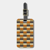 Brown Beige Black Color Combination Bagagelabel (Voorkant verticaal)