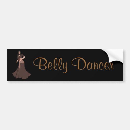 Brown Belly Dancer Bumpersticker (Voorkant)