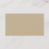 Brown Biege Professional Stripes Block Visitekaartje (Achterkant)