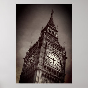 Brown Big Ben Art-fotografie Poster