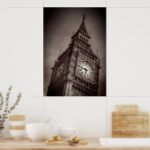 Brown Big Ben Art-fotografie Poster (Keuken)