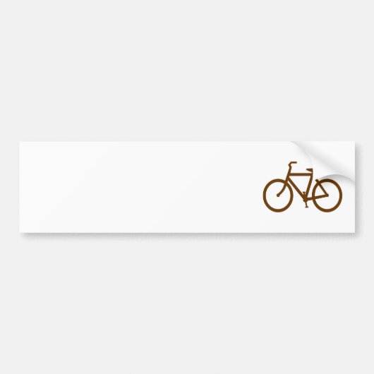 Brown Bike Bumpersticker (Voorkant)