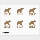 BROWN BILF RONDE STICKER (Vel)
