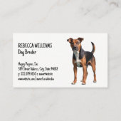 Brown Black Dog Alert | Dierenbescherming Visitekaartje (Voorkant)