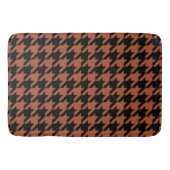 Brown Black Houndstooth Check Badmat (Voorkant)